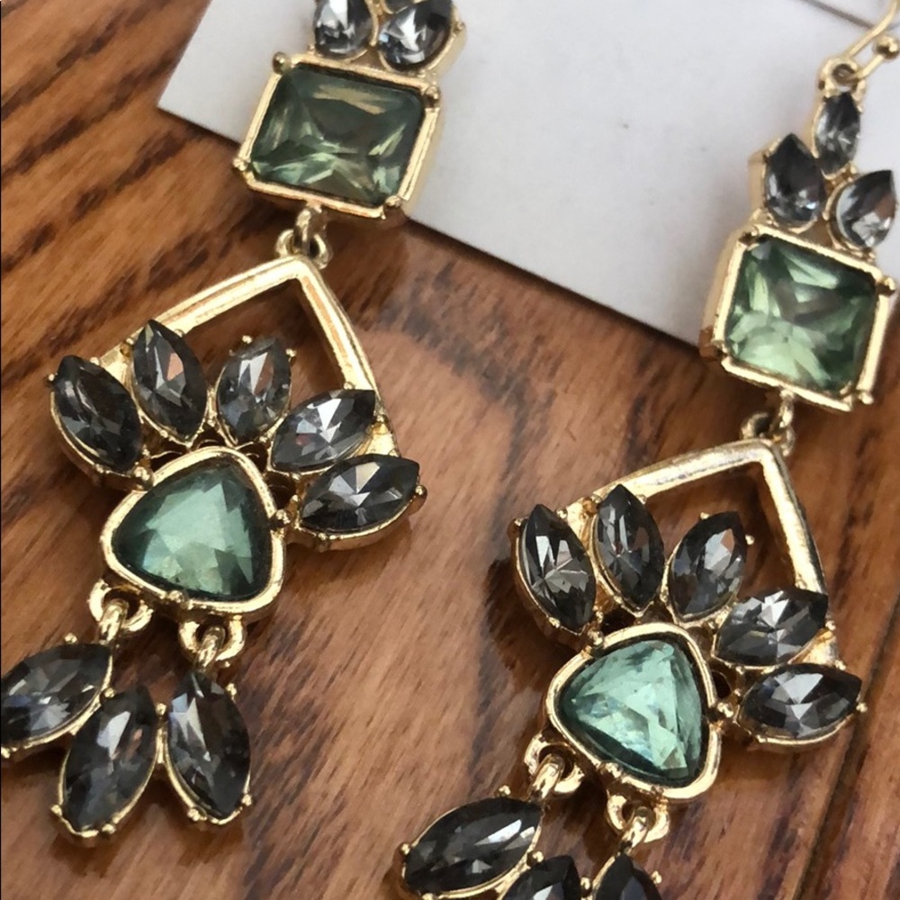 BCBGeneration dangling stone drop earrings